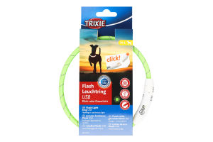 Нашийник поліуретановий, що світиться з USB M-L 45cм/7мм №12701 Flash Trixie 1шт
