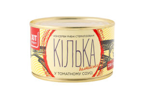 Килька балтийская неразобранная обжаренная в томатном соусе Хіт продукт ж/б 230г