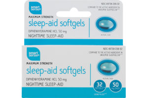 Smart Sense Maximum Strength Sleep-Aid Softgels - 32 CT