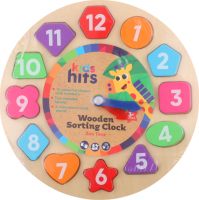 Іграшка Годинник-сортер дерево Kids Hits