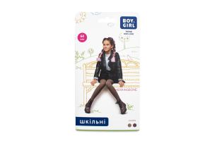 Колготи дитячі Boy&Girl Herringbone 60den 140-146 cappuccino