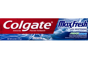 Colgate MaxFresh With Whitening Toothpaste Electric Mint