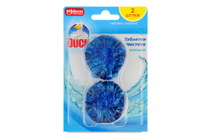 Средство для очистки для сливного бачка Морской Таблетка чистоты Duck 2х50г