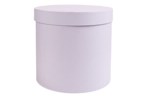 Коробка флористическая круглая 26*30 фиолет бумага