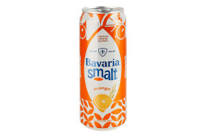 Напиток солодовый 0.33л 0% безалкогольный газированный Апельсин Bavaria Smalt ж/б
