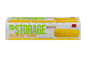 Smart Sense Storage Bags Gallon Size - 28 CT