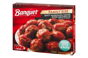 Banquet Zesty Marinara Sauce Over Meatballs