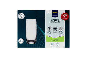 Стакан высокий 390мл №D100/12 S001 Aveiro Metro Professional 6шт