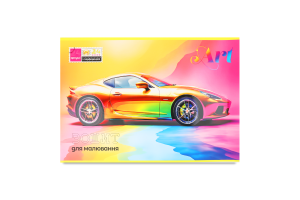 Зошит д/малювання покриття моркрий шовк на скобі 24аркуші Тетрада