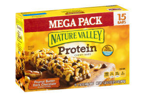 Nature Valley Protein Chewy Bars Peanut Butter Dark Chocolate - 15 CT