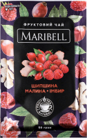 Концентрат Чай Шипшина-малина-імбир 50г саше Марібель