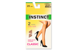 Получулки женские Instinct Classic 20den 23-25 natural 2пары