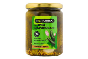 Огірки мариновані стерилізовані Полісянка с/б 540г