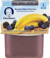 Gerber 2nd Foods All Natural Banana Mixed Berries - 2 CT