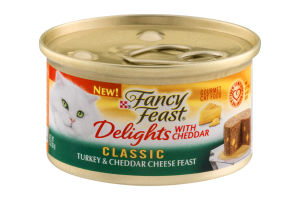 Fancy Feast Delights Cat Food Classic Turkey & Cheddar