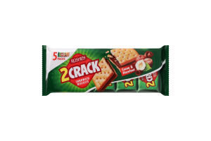 Печенье затяжное с начинкой какао-орех 2 Crack Roshen м/у 190г