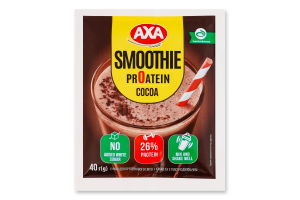 Смесь для протеинового смузи с какао и с подсластителем Axa м/у 40г