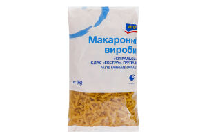 Изделия макаронные класс Экстра группа B Спиральки Aro м/у 1кг