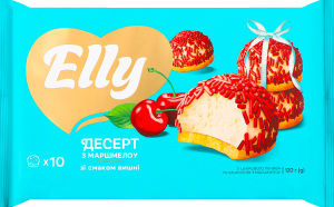 Десерт з маршмелоу з смаком вишні 120г Elly