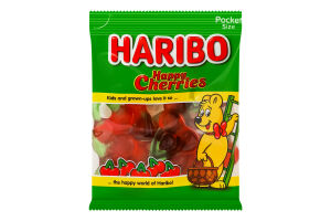 Цукерки желейні неглазуровані Happy cherries Haribo м/у 80г