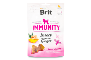 Ласощі д/собак Імуніті з комахами та імбирем 150г Бріт Кеа