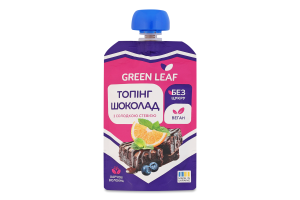 Топінг з солодкою стевією Шоколад Green Leaf д/п 90г