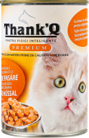 Корм д/котів THANKQ PREMIUM 415г Курка з/б (Румунія)