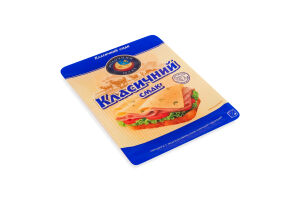 Продукт сырный 50% молокосодержащий твердый Классический вкус Молочний шлях лоток 130г
