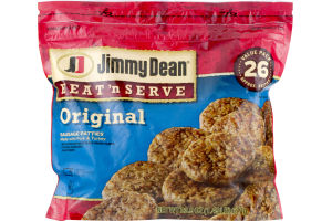 Jimmy Dean Heat N' Serve Sausage Patties Original - 26 CT