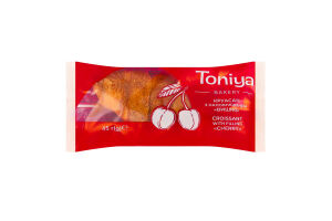 Круасан з наповнювачем Вишня Toniya м/у 45г