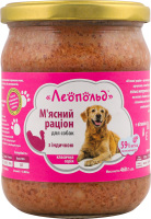 Корм д/собак М"ясний раціон Класична серія з індичкою 460г твіст/б Леопольд