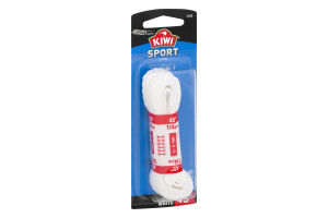 Kiwi 45'' Sport Laces Flat White - 1 CT