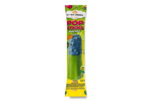 Морозиво лід зі смаком зеленого яблука з вибуховою карамеллю Pop sticks Three bears м/у 55г