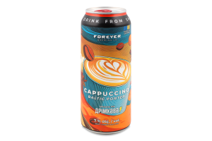 Пиво Cappuccino темне нефільтроване 7% 0,5л ж/б Forever