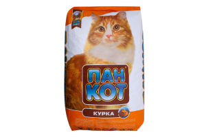 Корм д/котів з смаком курки сухий 10кг Пан Кот