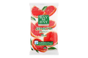 Салфетки влажные с ароматом грейпфрута Hygiene Day by Day 15шт