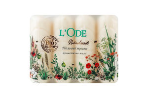 Мыло туалетное Полевые травы Natural secrets L'Ode 4х60г