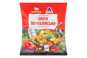 Смесь быстрозамороженная для жарки Овощи по-итальянски Шеф-повар Рудь м/у 400г