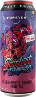Пиво 500мл 4.5% светлое нефильтрованное Blueberry&Cherry Fruit Ale Sorbet line 2 Forever ж/б