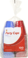 Ahold Party Cups Plastic Blue & Red - 16 OZ