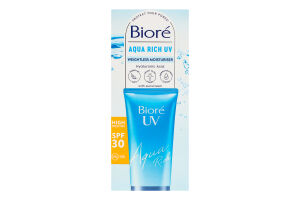 Крем сонцезахисний зволожуючий SPF 30 Weightless moisturizer Aqua Rich UV Biore 50мл