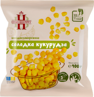 Кукуруза быстрозамороженная сладкая Highberry м/у 400г