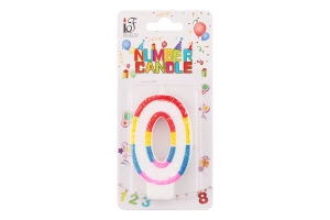 Свічка-цифра №NSH-123-0 Нуль Fenglin 1шт