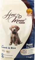 Корм д/цуценят з ягням та рисом сухий 3кг How Meow