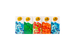 Платочки носовые бумажные 2-х слойные 19х20см Green line Ecolo 9шт