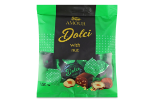 Цукерки Dolci with nut Amour м/у 150г