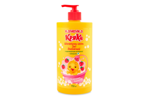 Шампунь-гель дитячий з ароматом полуниці 750мл Качечка Кряка