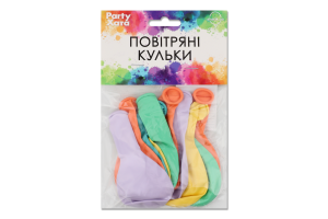 Набір кульок латексних Макарон пастель 25см 10шт Паті Хата