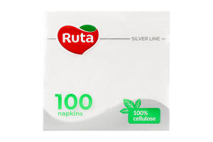Салфетки бумажные 325х325мм Silver line Ruta 100шт