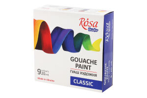 Фарби гуашеві Classic 9*20мл Rosa Studio